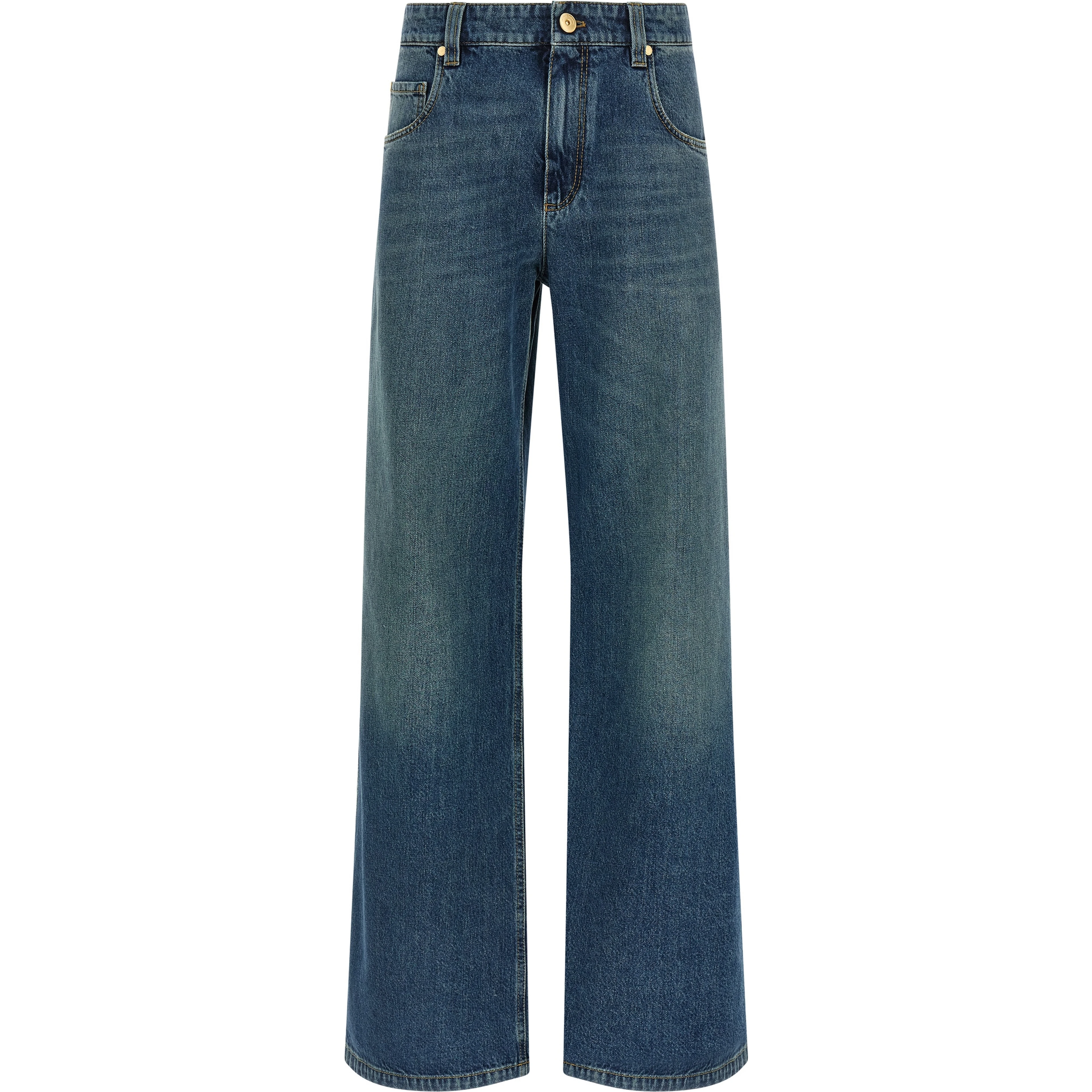 Blue Cotton Jeans Denim