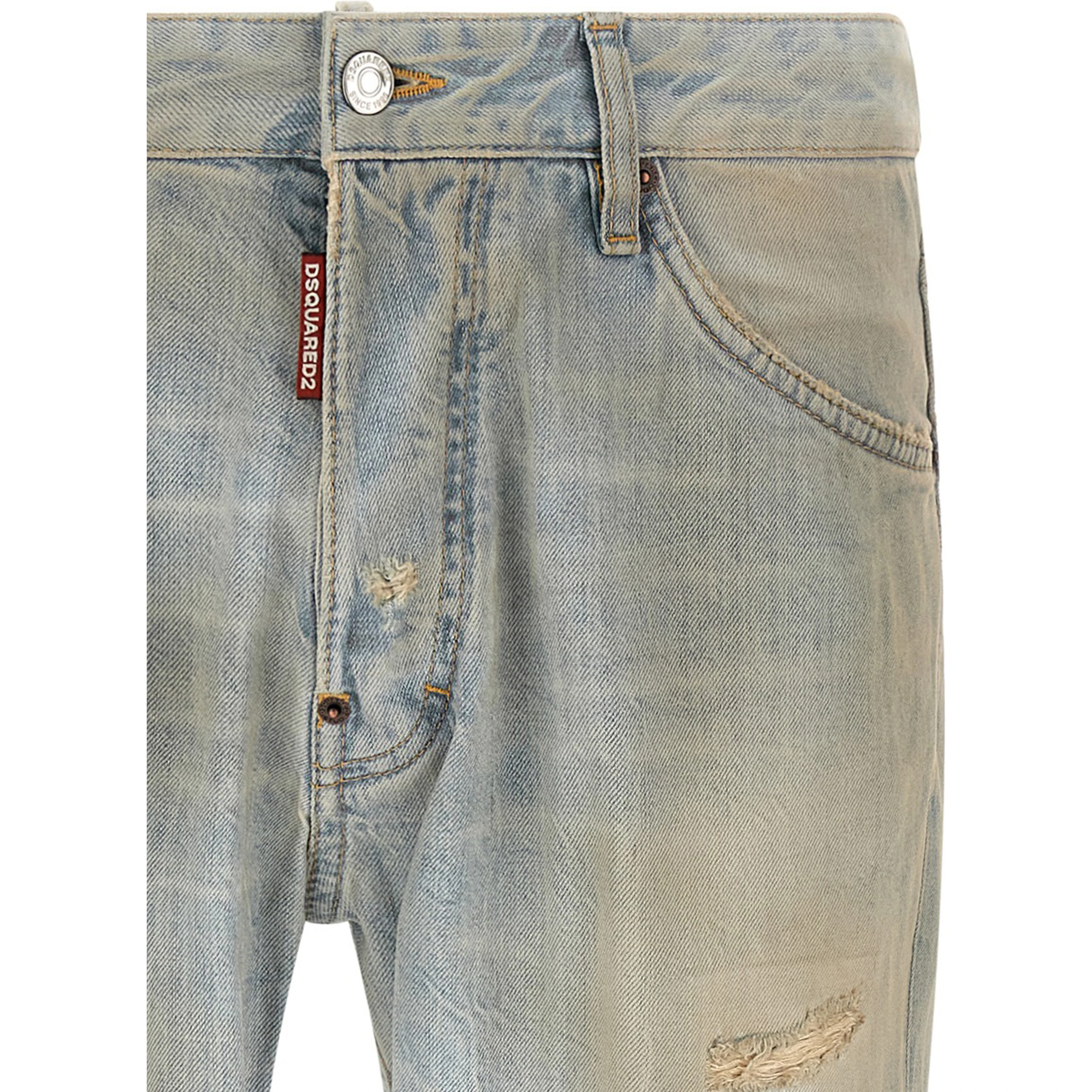 Blue Cotton Jeans Denim