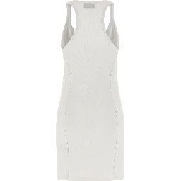 White Cotton Short Dress