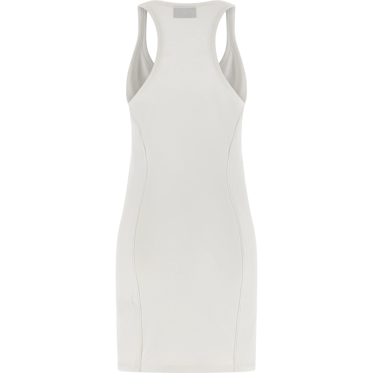 White Cotton Short Dress