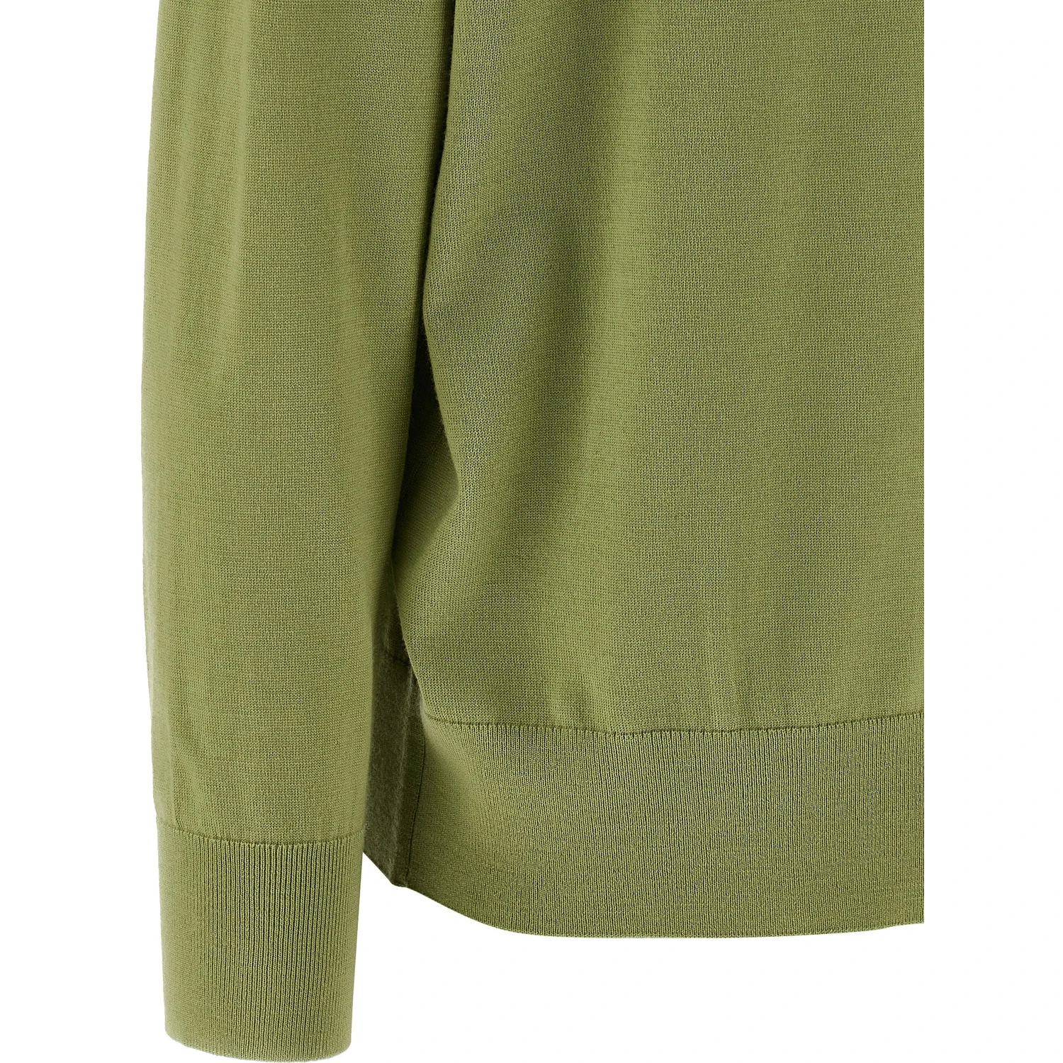 Bicolor Merino Wool Cardigan