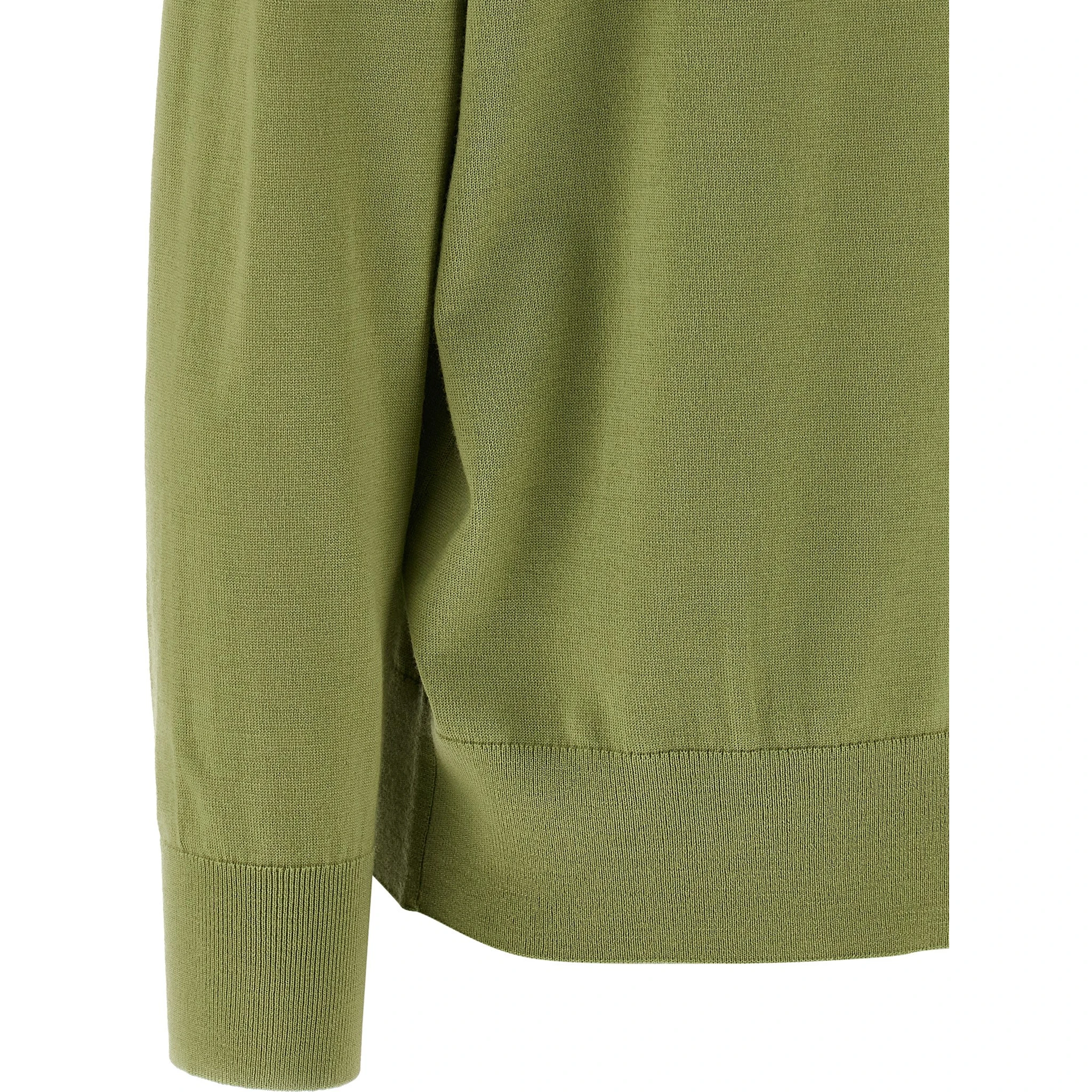 Bicolor Merino Wool Cardigan