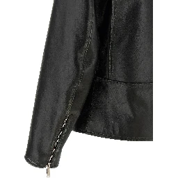 Black Leather Leather Jacket