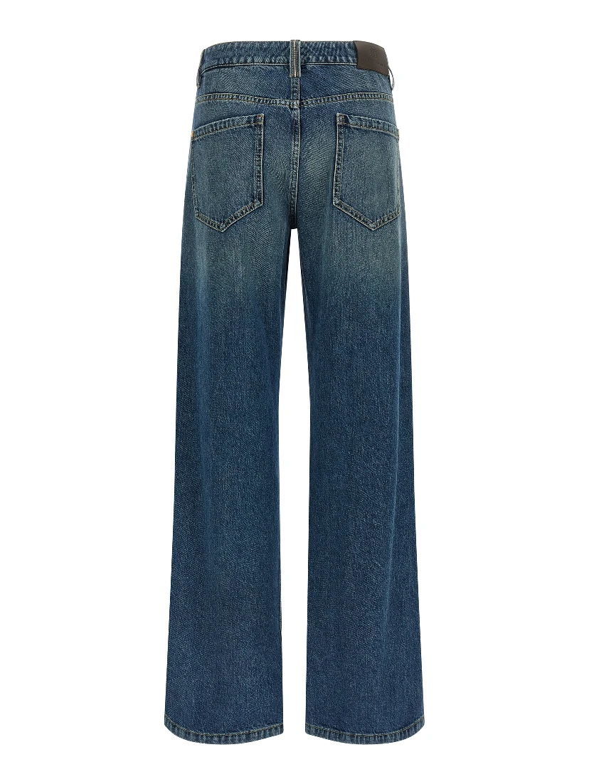 Blue Cotton Jeans Denim