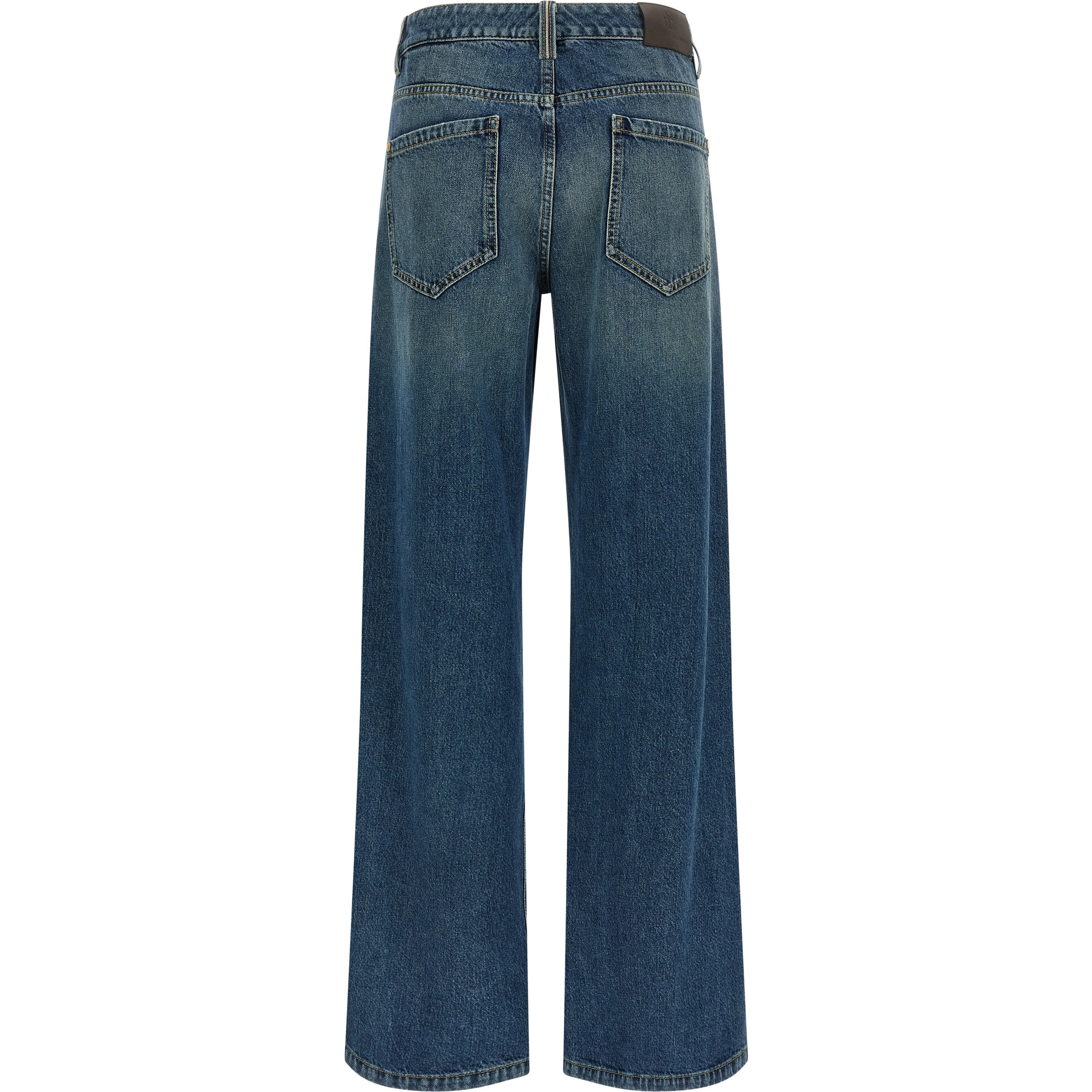 Blue Cotton Jeans Denim