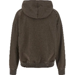 Brown Cotton Hoodie