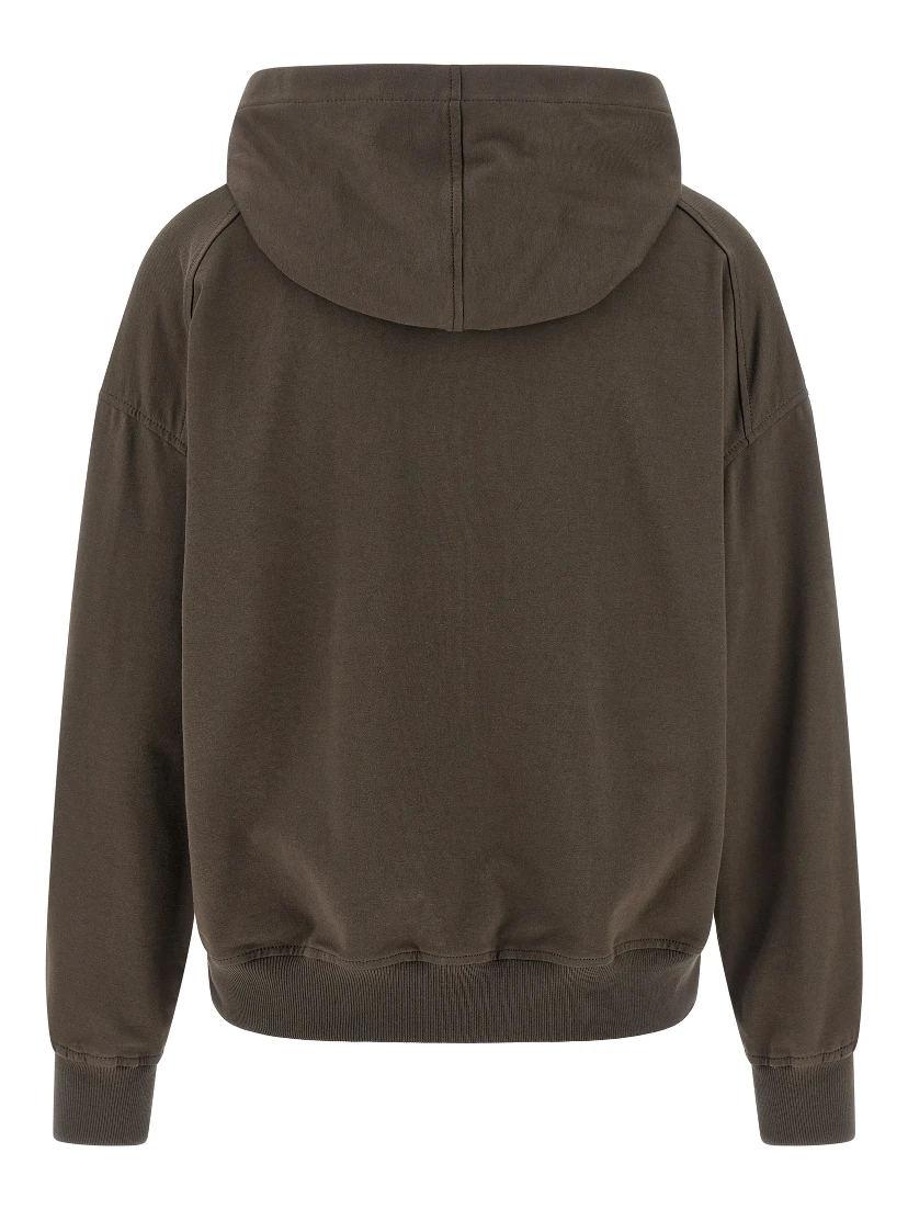 Brown Cotton Hoodie