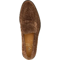 Brown Calfskin Slip-On Loafers