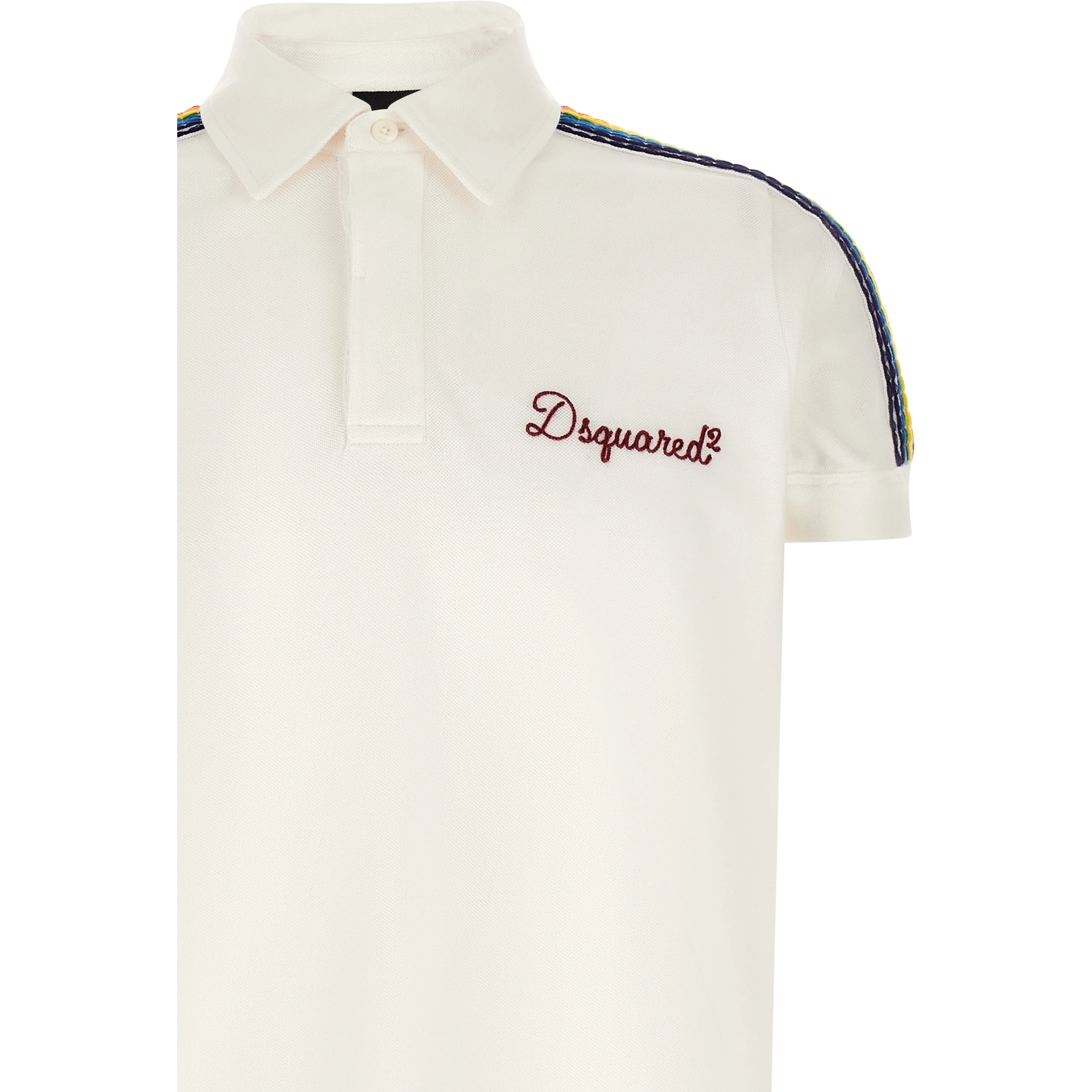 White Cotton Polo Shirt