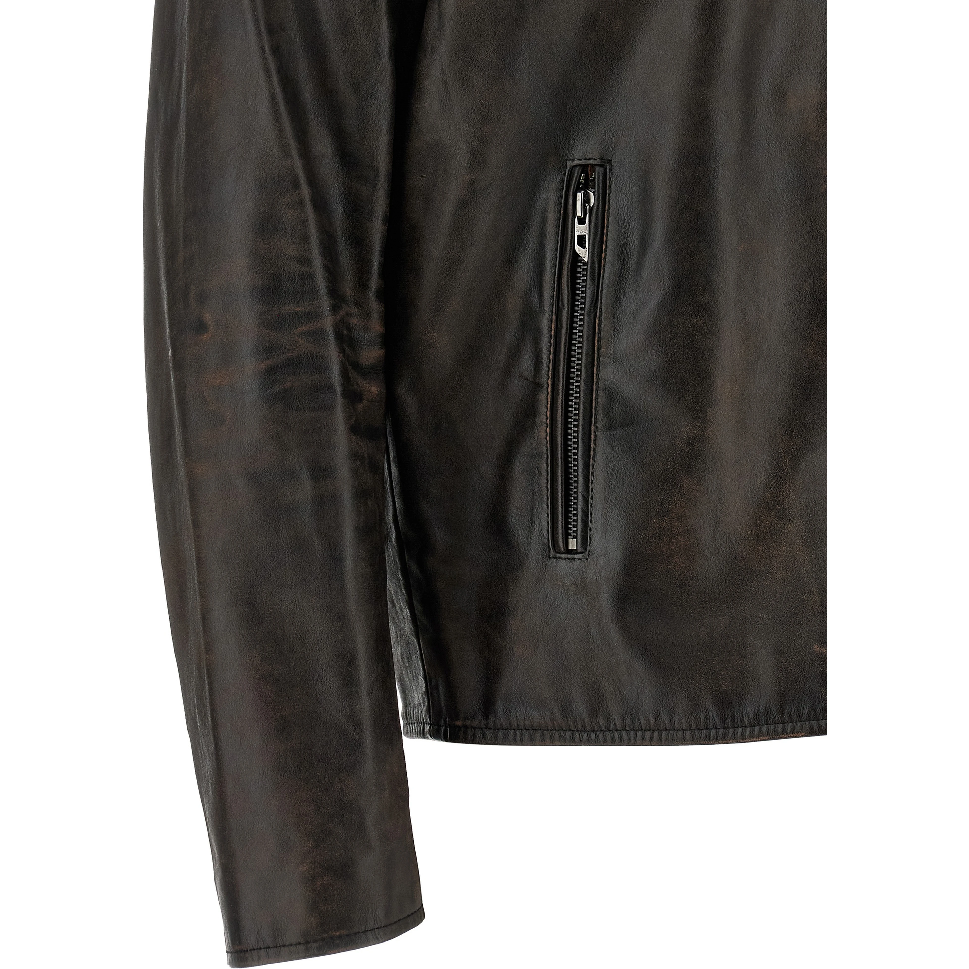 Brown Cowhide Leather Jacket