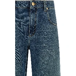 Blue Cotton Jeans Denim