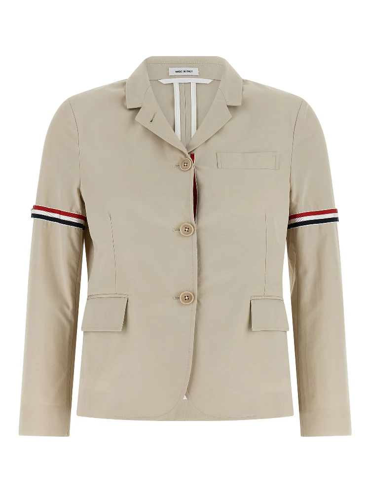 Beige Cotton Blazer