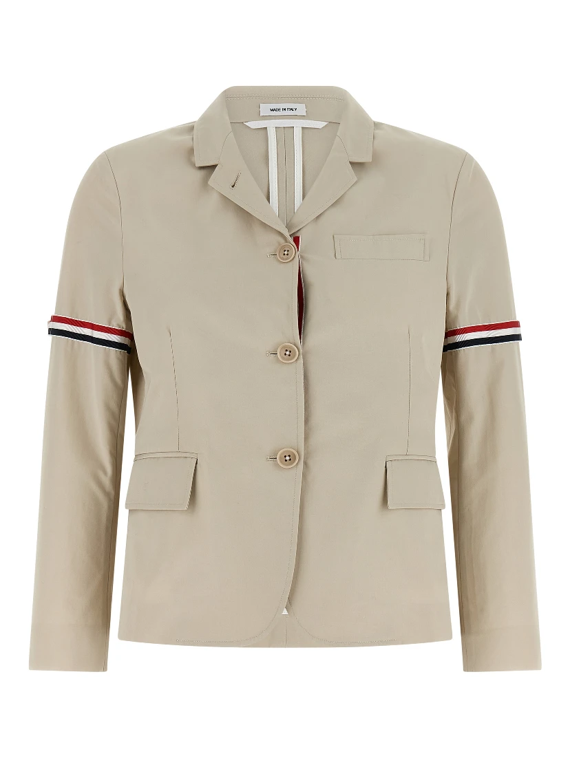 Beige Cotton Blazer