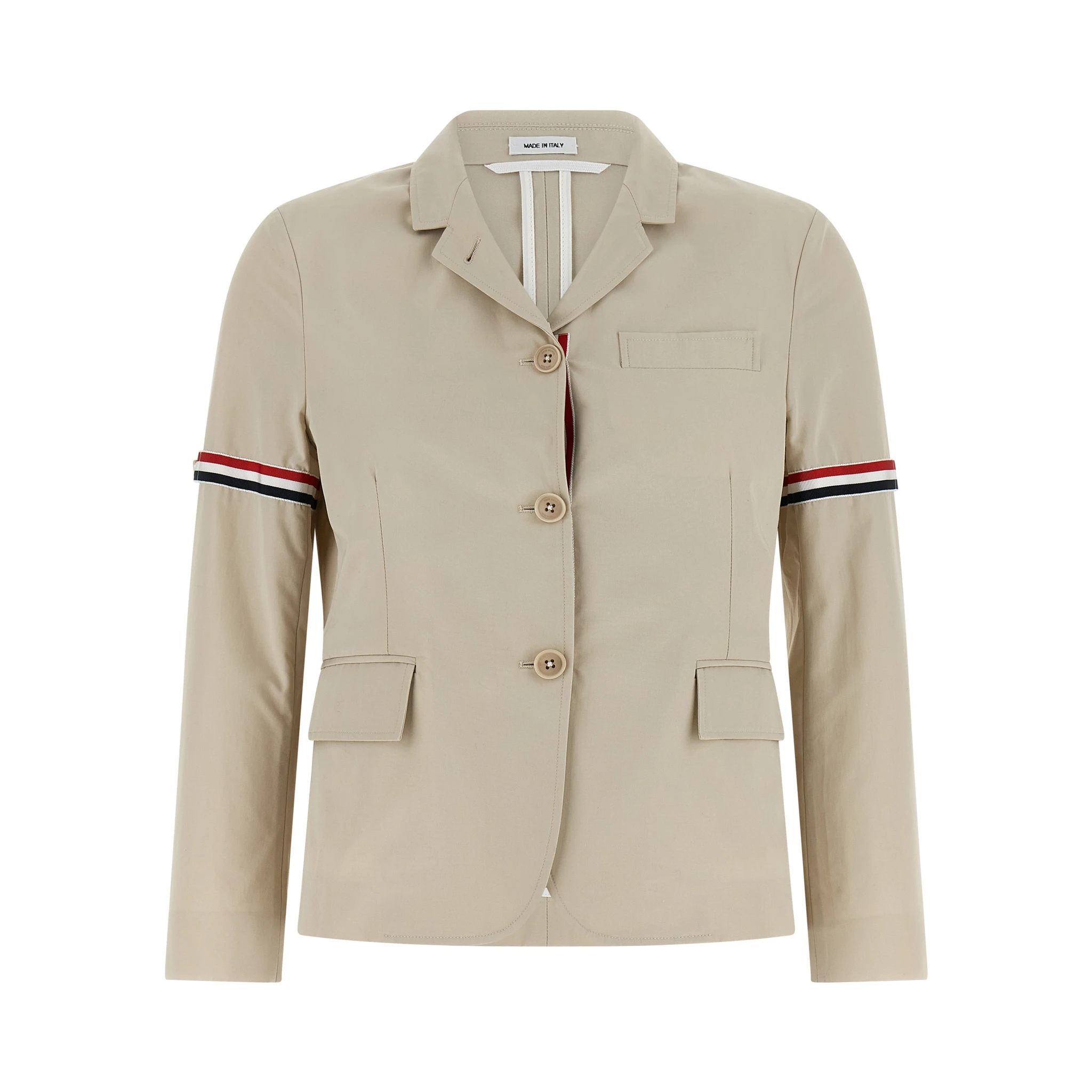 Beige Cotton Blazer