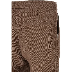 Brown Linen Casual Pants