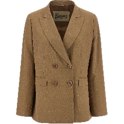 Beige Viscose Blazer