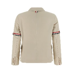 Beige Cotton Blazer