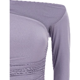 Purple Viscose Tank Tops