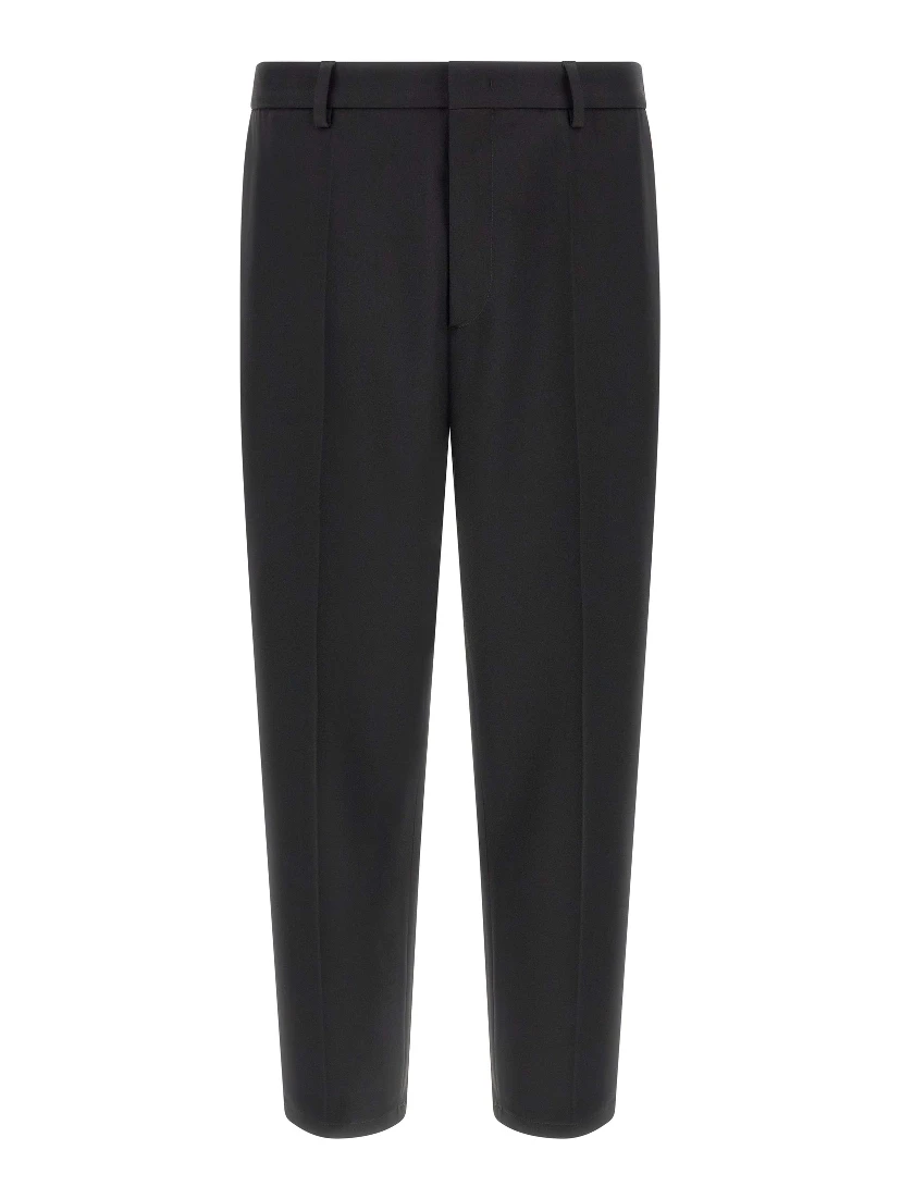Black Polyester Dress Pants