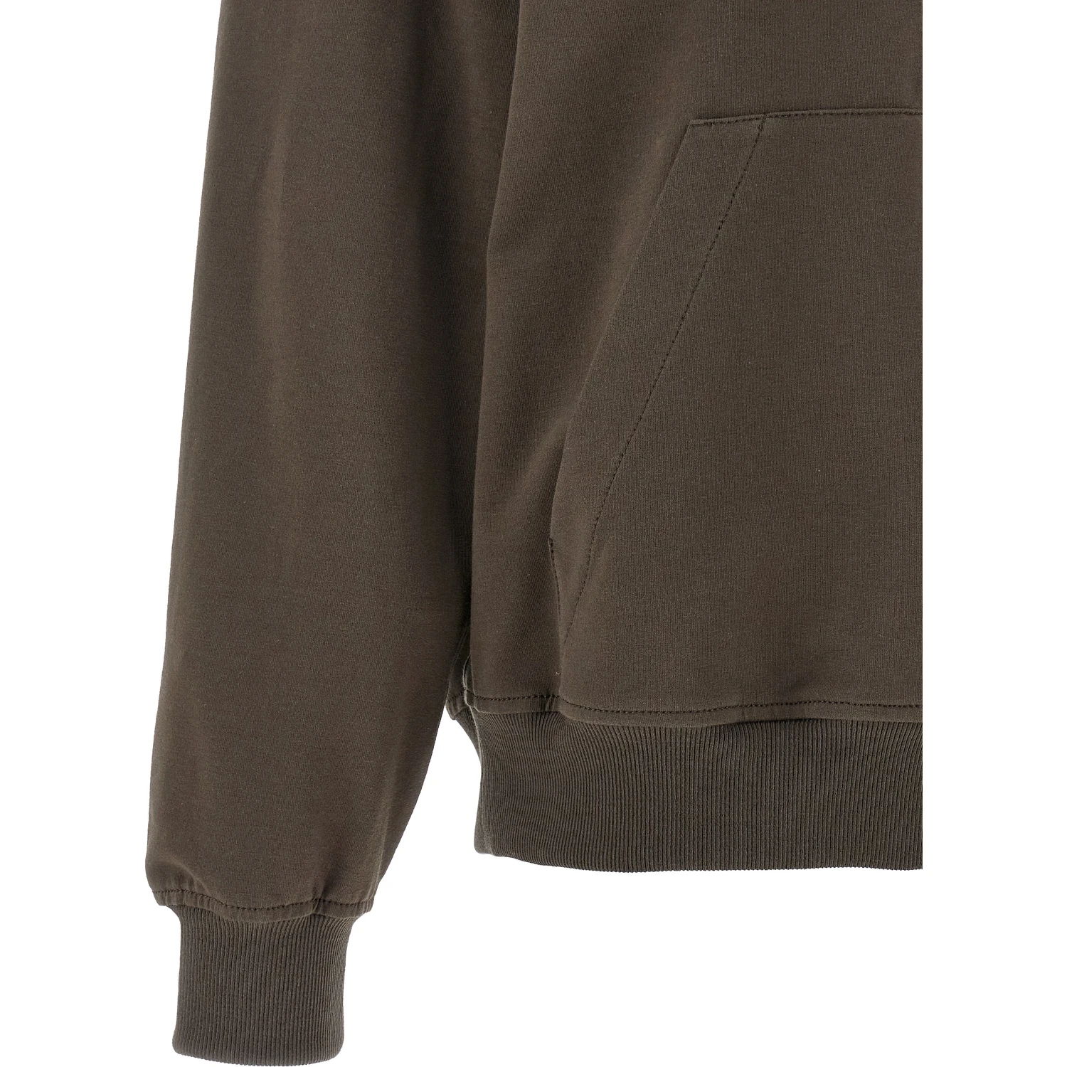 Brown Cotton Hoodie