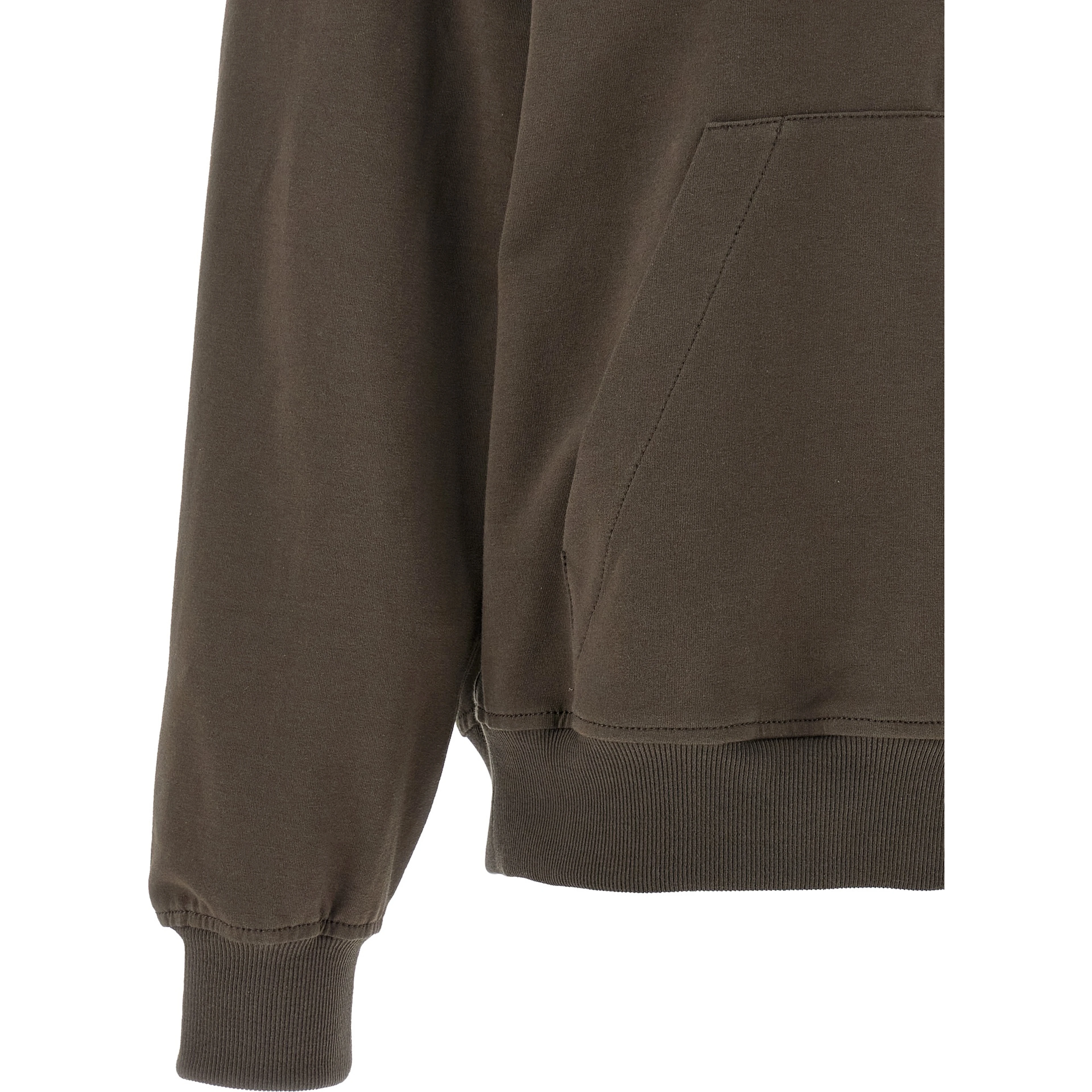 Brown Cotton Hoodie