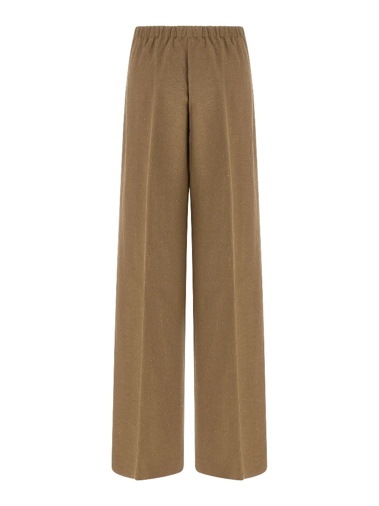 Brown Viscose Casual Pants alternative