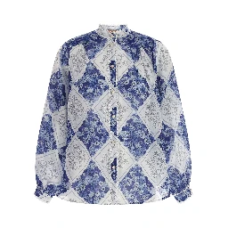 Multicolor Stingray Leather / Ray Skin Blouse