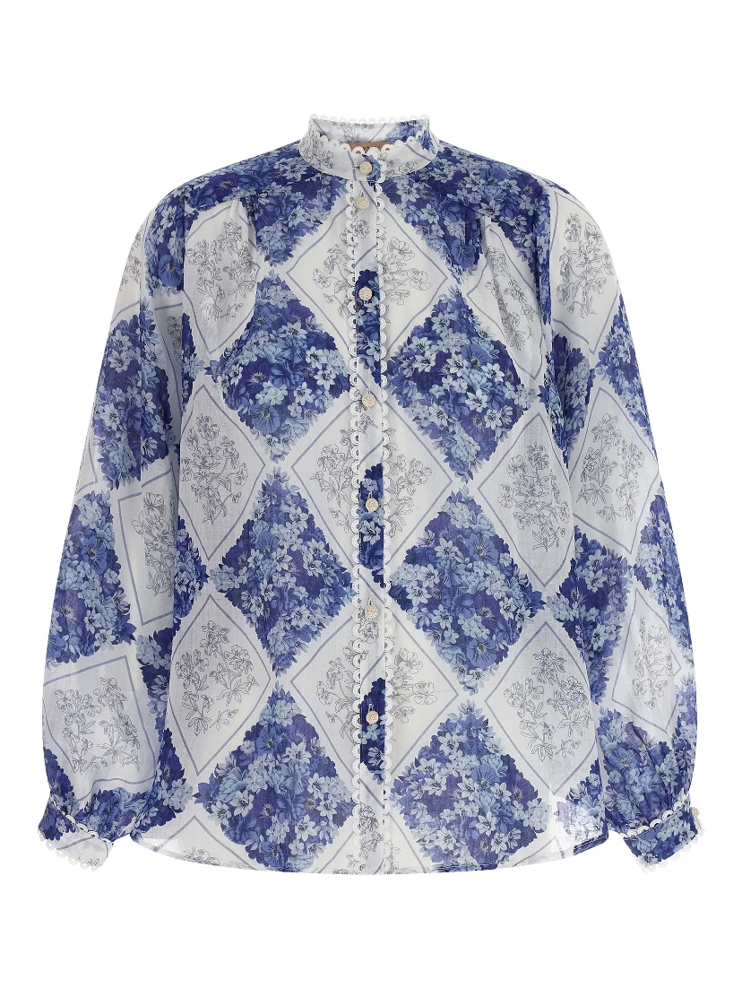Multicolor Stingray Leather / Ray Skin Blouse