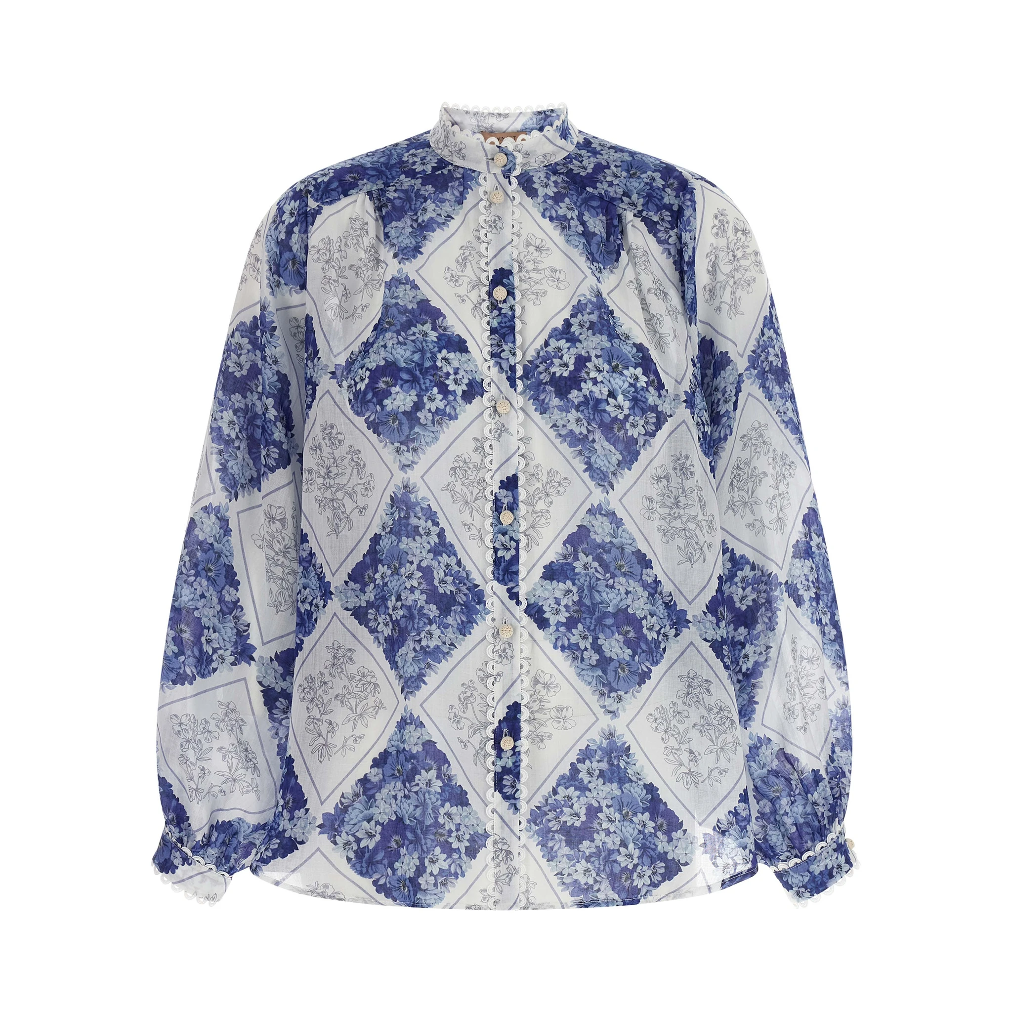Multicolor Stingray Leather / Ray Skin Blouse