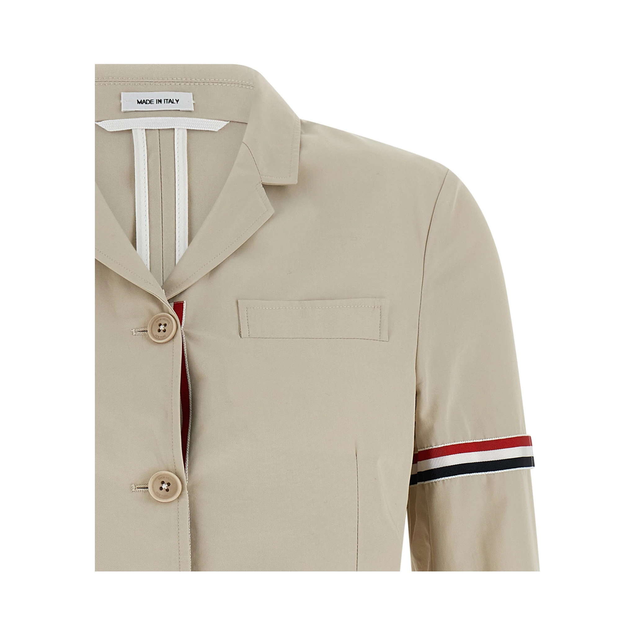 Beige Cotton Blazer