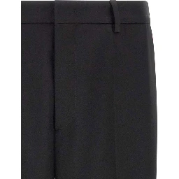 Black Polyester Dress Pants
