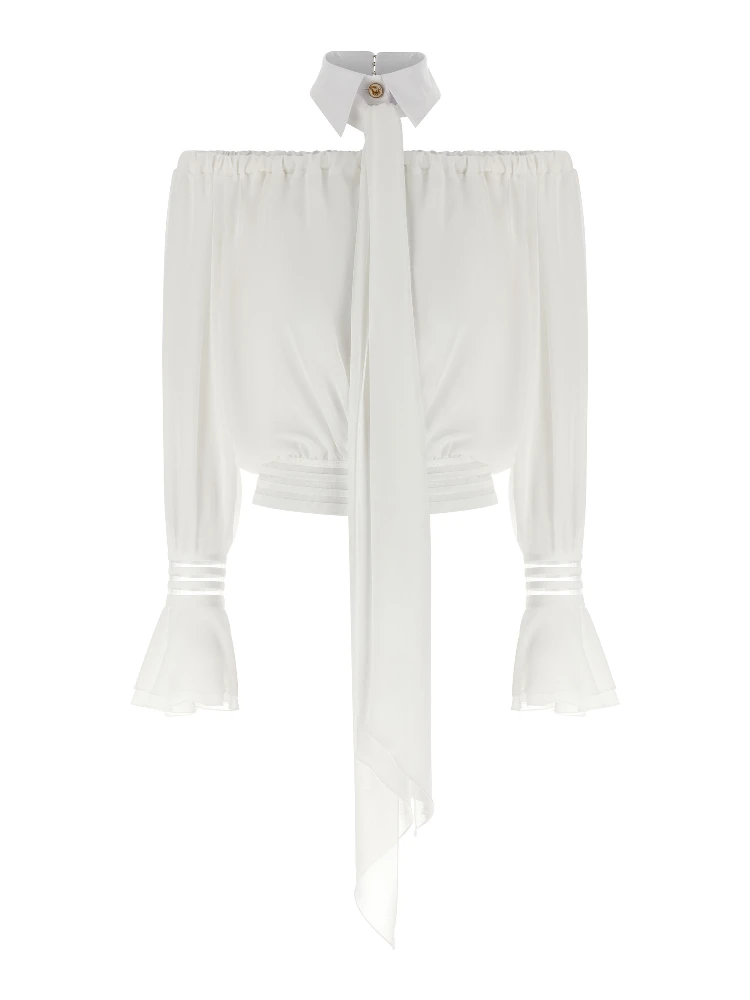 White Polyester Blouse
