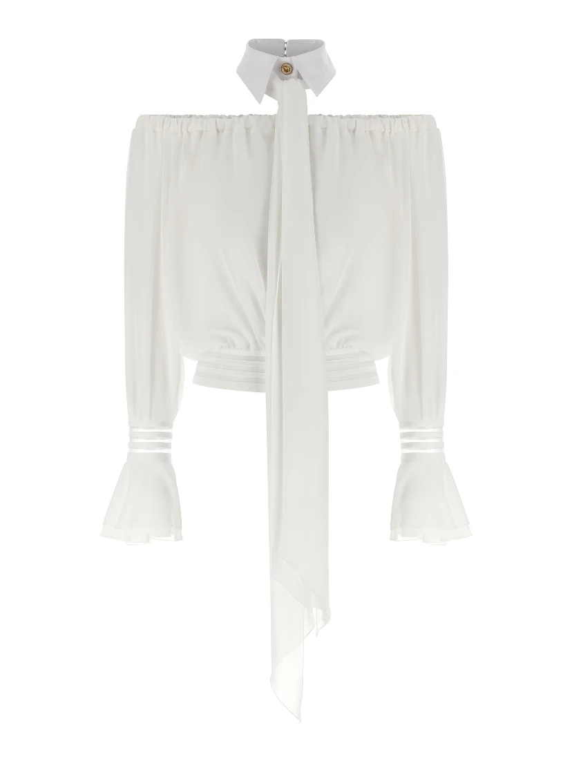 White Polyester Blouse
