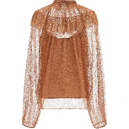 Brown Polyester Blouse