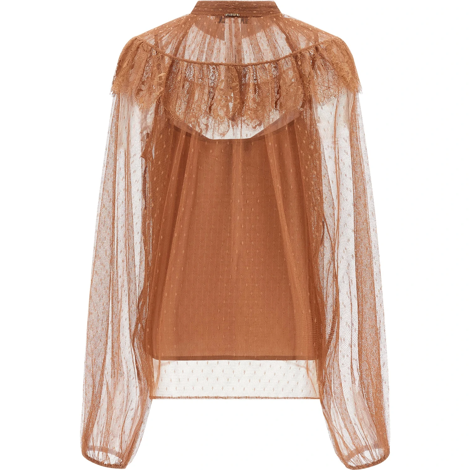 Brown Polyester Blouse
