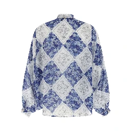 Multicolor Stingray Leather / Ray Skin Blouse