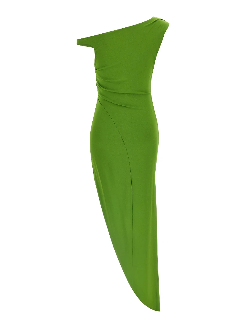Bicolor Viscose Long Dress