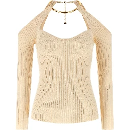 Beige Viscose Cardigan