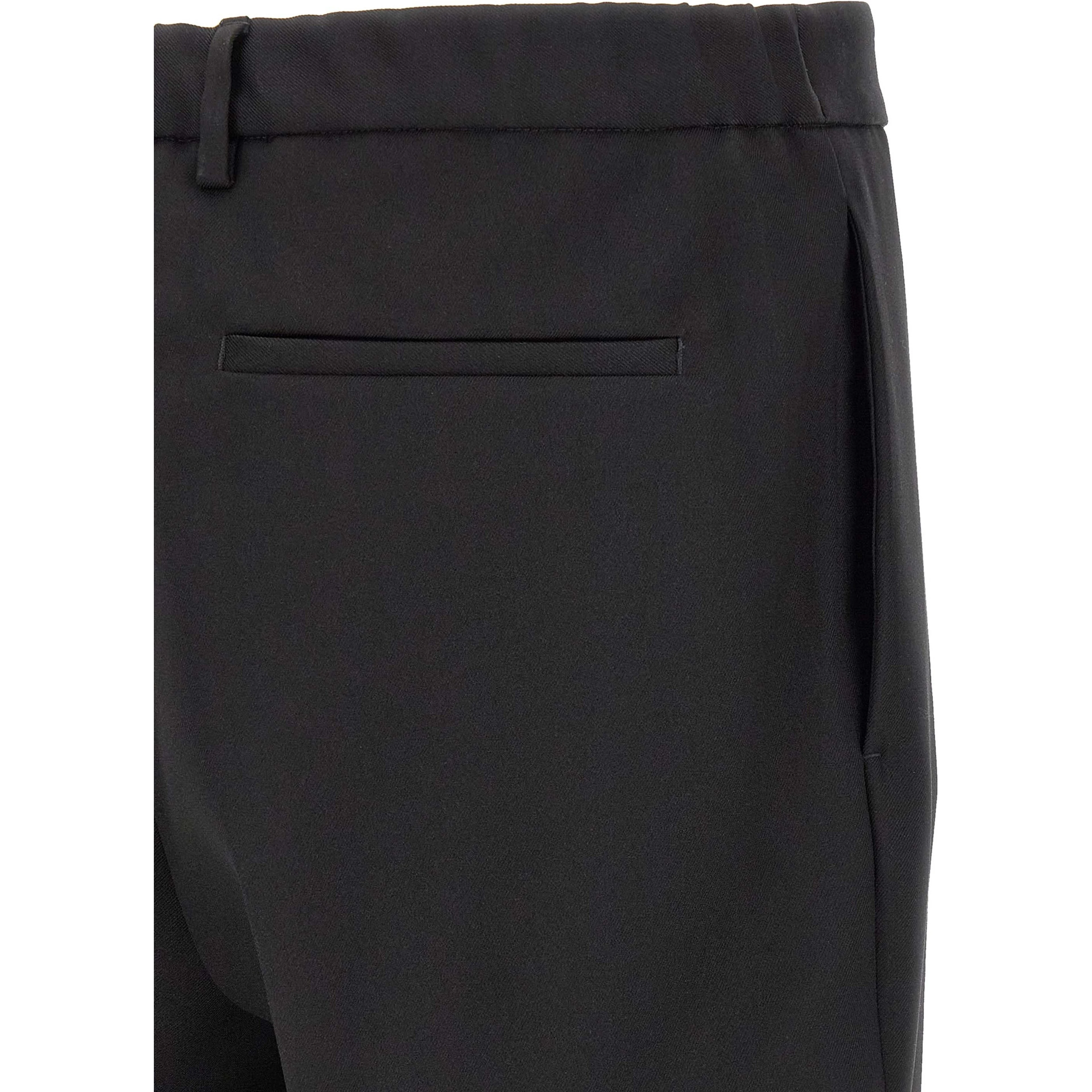 Black Polyester Dress Pants