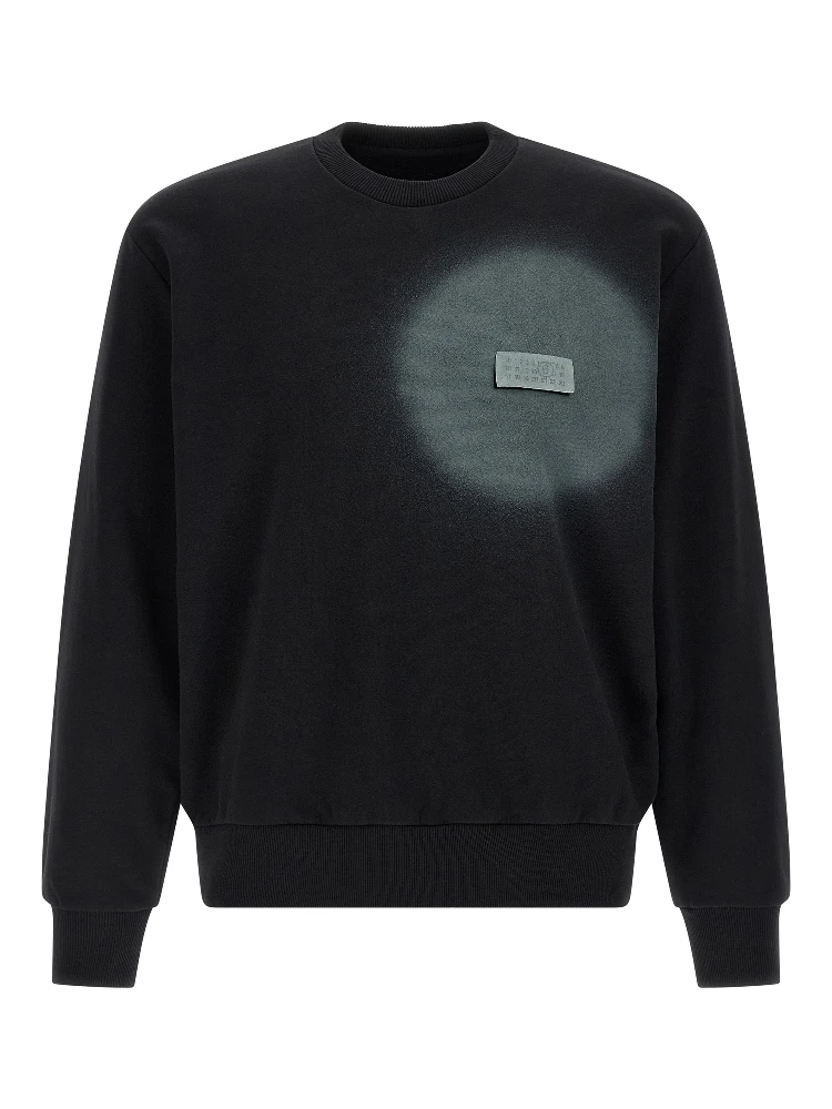 Black Cotton Sweatshirt