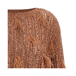 Brown Cotton Cardigan