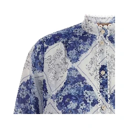 Multicolor Stingray Leather / Ray Skin Blouse