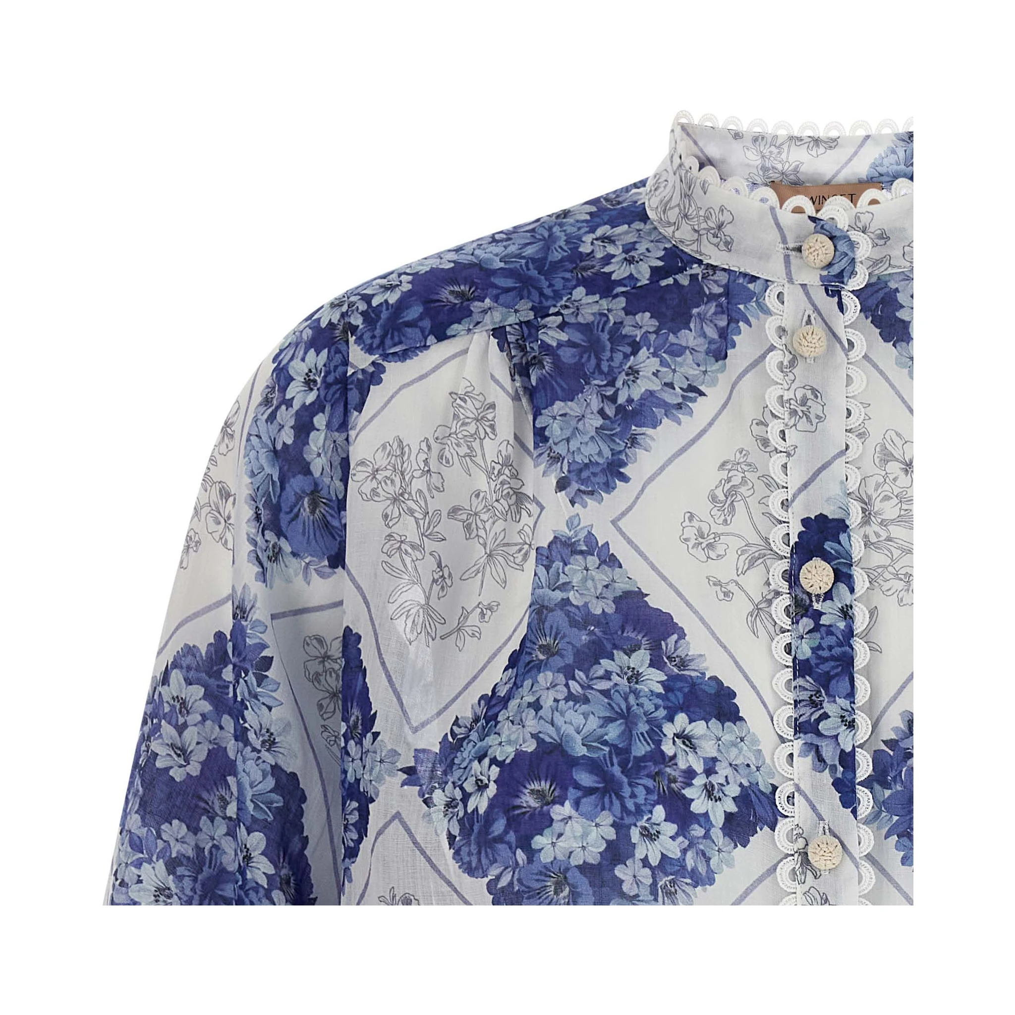 Multicolor Stingray Leather / Ray Skin Blouse