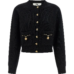 Black Wool Cardigan