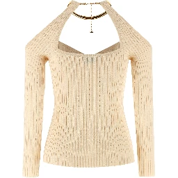Beige Viscose Cardigan