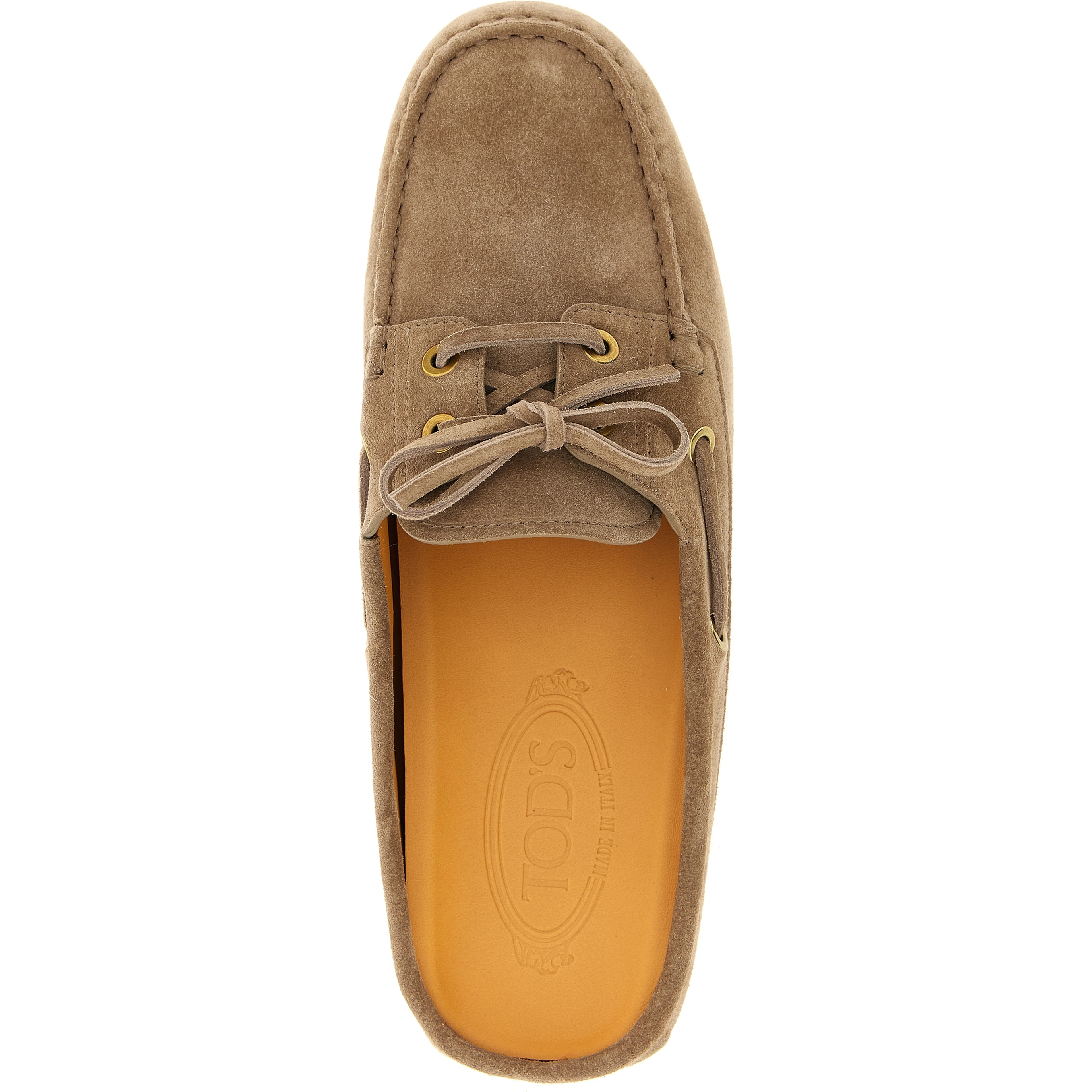 Beige Calfskin Flats