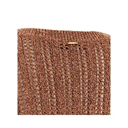 Brown Cotton Cardigan