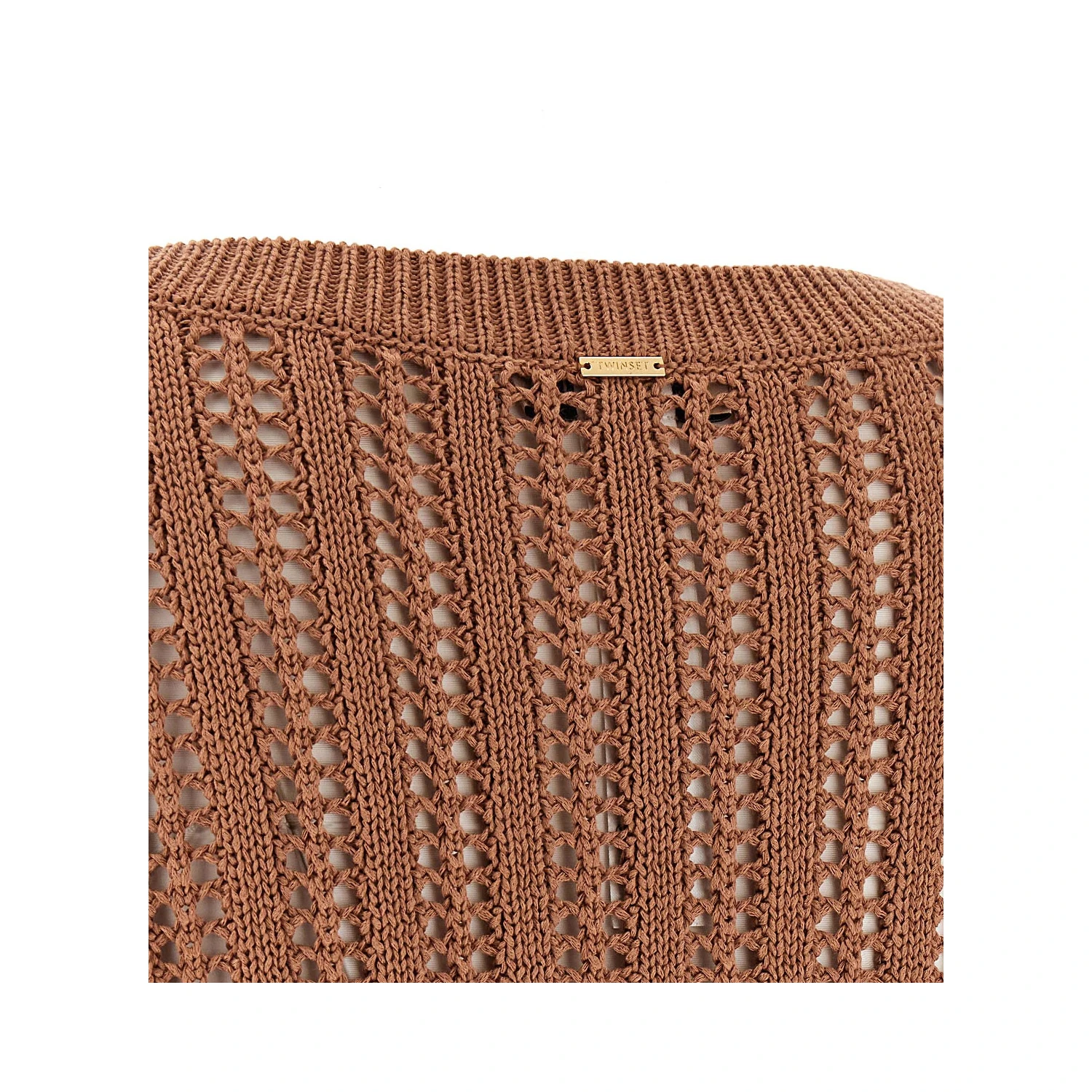 Brown Cotton Cardigan