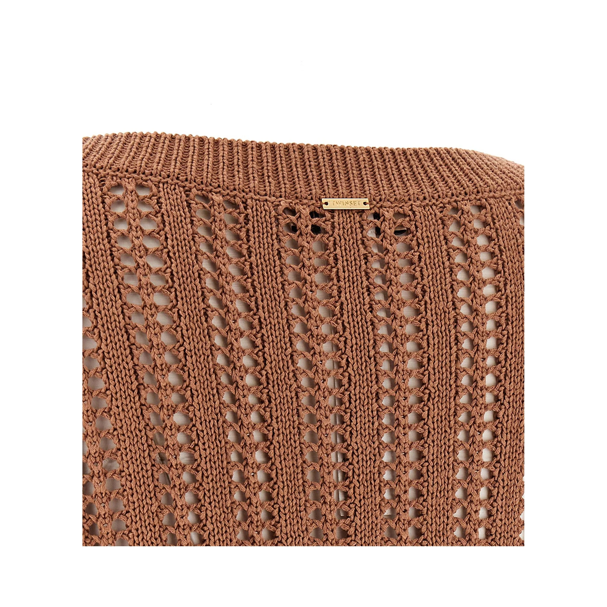 Brown Cotton Cardigan