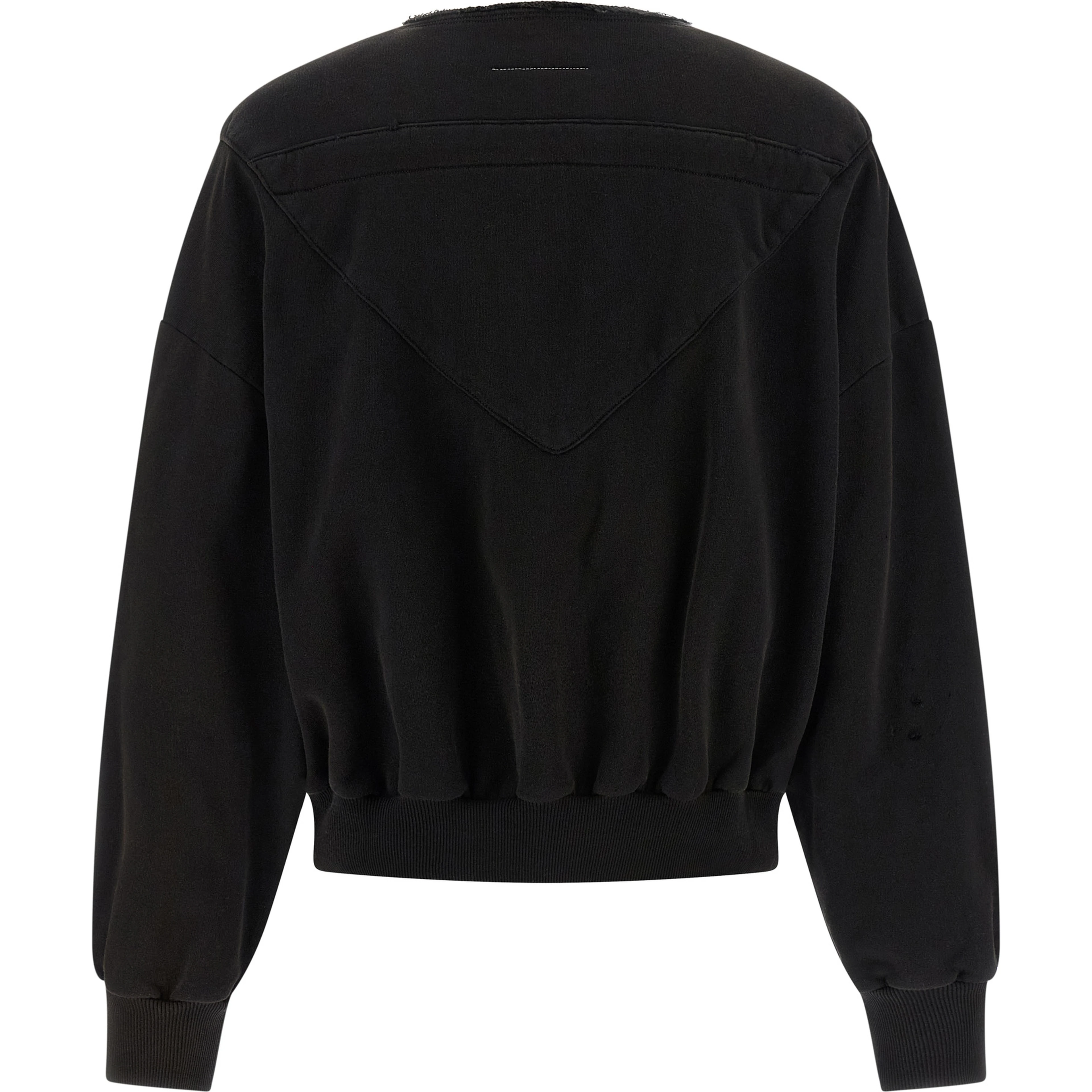 Black Cotton Sweatshirt